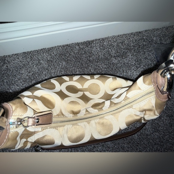 Coach signature tan op logo boho shoulder bag - Picture 10 of 15